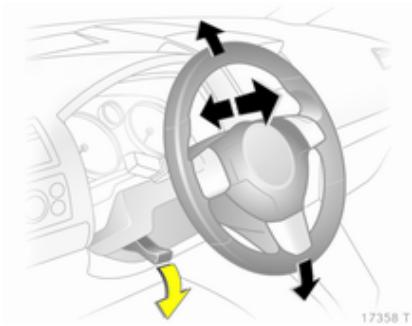 OPEL ZAFIRA II - Réglage du volant - 1