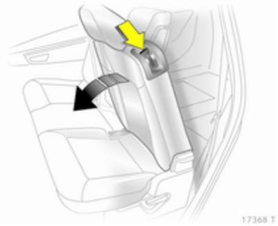 OPEL ZAFIRA II - Rabattement des dossiers extérieurs de la deuxieme rangée - 1