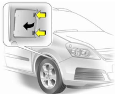 OPEL ZAFIRA II - Remplacement des ampôules - 1