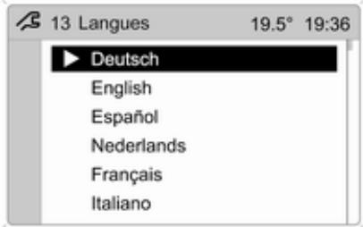 OPEL ZAFIRA II - Réglage de la langue - 2