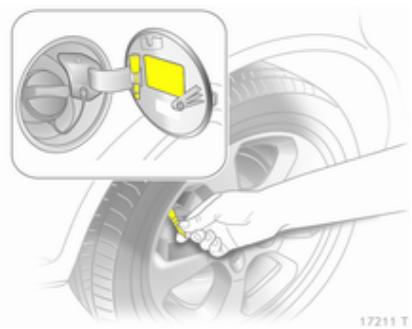 OPEL ZAFIRA II - Pression des pneus - 1