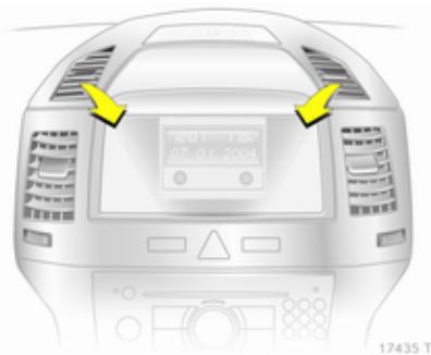 OPEL ZAFIRA II - Bouches d'aération sans molette - 1