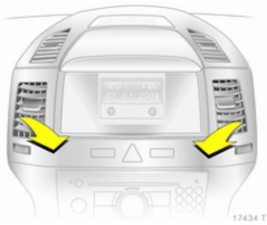 OPEL ZAFIRA II - Bouches d'aération avec molette - 1