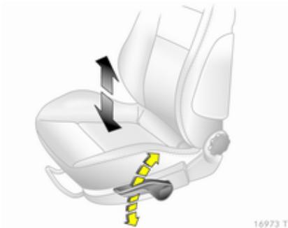 OPEL ZAFIRA II - Hauteur de siège - 1