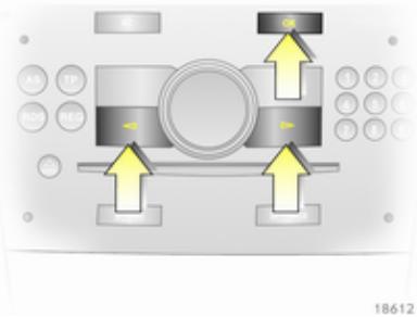 OPEL ZAFIRA II - Sélection avec les boutons de l'Infotainment System - 1
