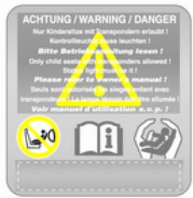 OPEL ZAFIRA II - Détector d'occupation de siège - 1