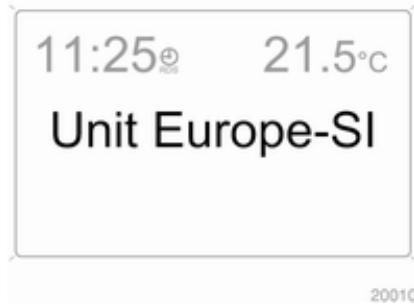 OPEL ZAFIRA II - Réglage des unités de mesure - 1