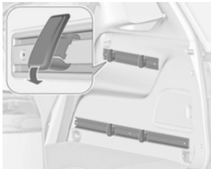 OPEL ZAFIRA TOURER - Pose des adaptateurs dans les rails - 3
