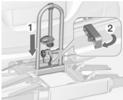 OPEL ZAFIRA TOURER - Verrouillage du système de transport arrêté - 4