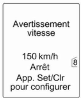 OPEL ZAFIRA TOURER - Menu informations vehicule - 2