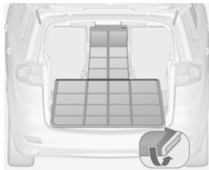 OPEL ZAFIRA TOURER - par ex. seul le dossier central est rabattu. - 2