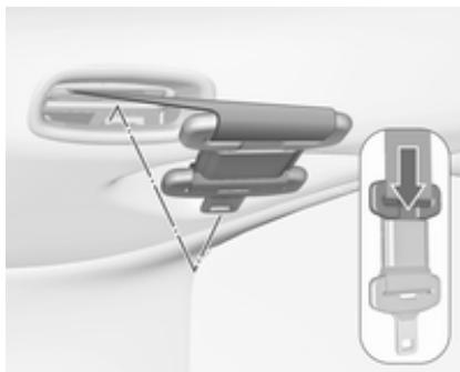 OPEL ZAFIRA TOURER - Ceinture de sécurité centrale de la deuxieme rangée de sièges - 2