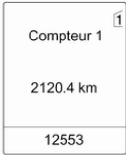 OPEL ZAFIRA TOURER - Menu informations trajet/carbur. - 1