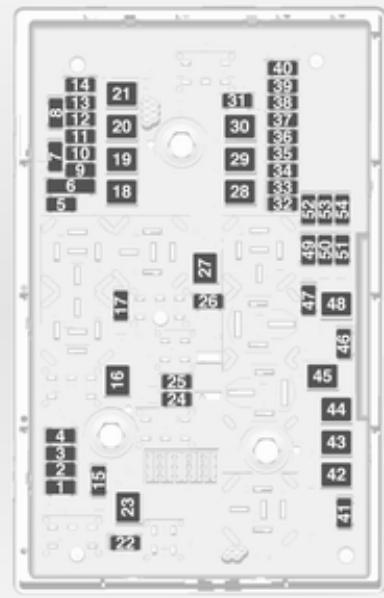 OPEL ZAFIRA TOURER - Boîte à fusibles du compartmentement moteur - 2