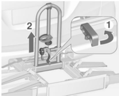OPEL ZAFIRA TOURER - Démontage du porte-vélo - 1