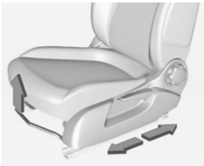 OPEL ADAM 2013 - Position du siège - 1