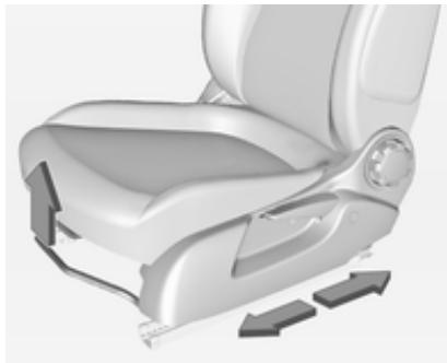 OPEL ADAM 2013 - Position du siège - 1