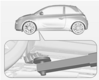 OPEL ADAM 2013 - Point de levage sur un pont élévateur - 2