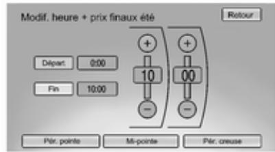 OPEL AMPERA 2012 - Modification de l'heure de fin du tarif électrique - 1