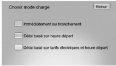 OPEL AMPERA 2012 - Sélection du mode de charge - 1