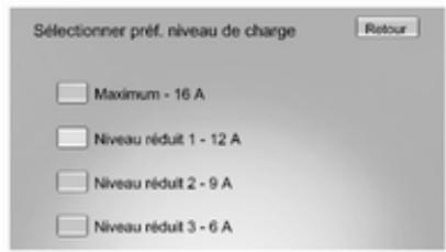 OPEL AMPERA 2012 - Sélection du niveau de charge - 1