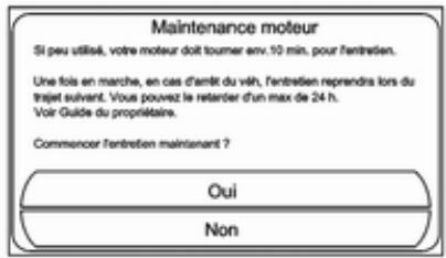 OPEL AMPERA 2012 - Mode de maintenance du moteur - 1