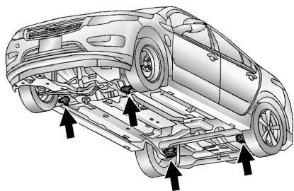 OPEL AMPERA 2012 - Levage du véhicule avec un cric - 1