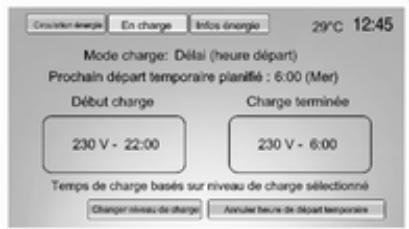 OPEL AMPERA 2012 - Neutralisation temporaire du mode de charge et annulation - 6