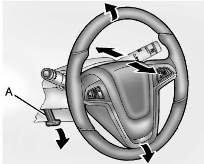 OPEL AMPERA 2012 - Réglage du volant - 1