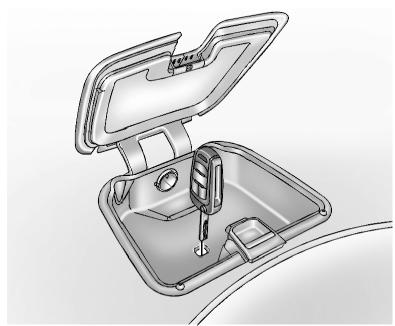 OPEL AMPERA 2012 - Démarrage du véhicule avec une pile faible de télécommande radio - 1