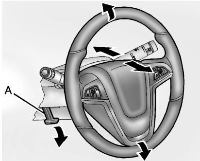 OPEL AMPERA 2012 - Réglage du volant - 1
