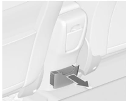 OPEL ASTRA 2012 - Console arrière - 1