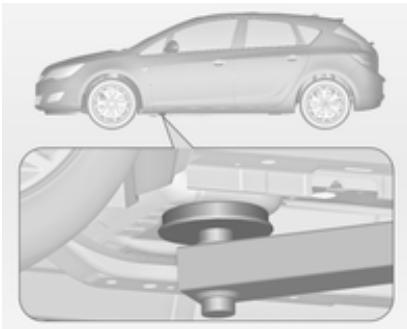 OPEL ASTRA 2012 - Position de levage pour pont élévateur - 2