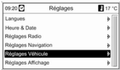 OPEL ASTRA 2012 - Réglages personnels dans l'affichage d'informations couleurs - 1