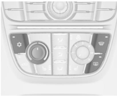 OPEL ASTRA 2012 - Désembuage et dégivrage des vitres - 1