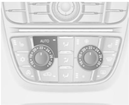 OPEL ASTRA 2012 - Présélection de la température - 1