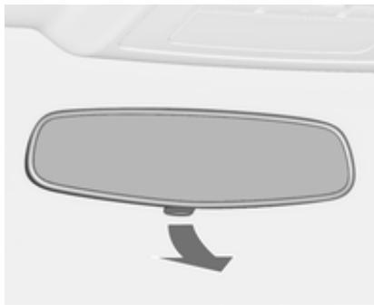 OPEL ASTRA 2012 - Réglage des rétroviseurs rétroviseur intérieur - 1