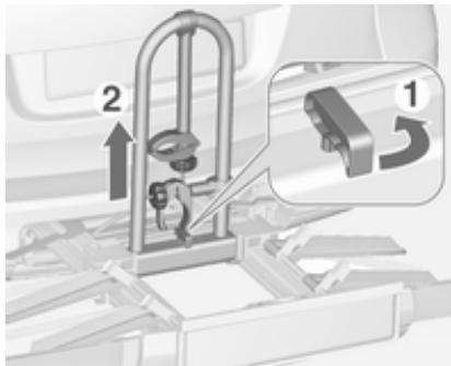 OPEL ASTRA 2012 - Démontage du porte-vélo - 1