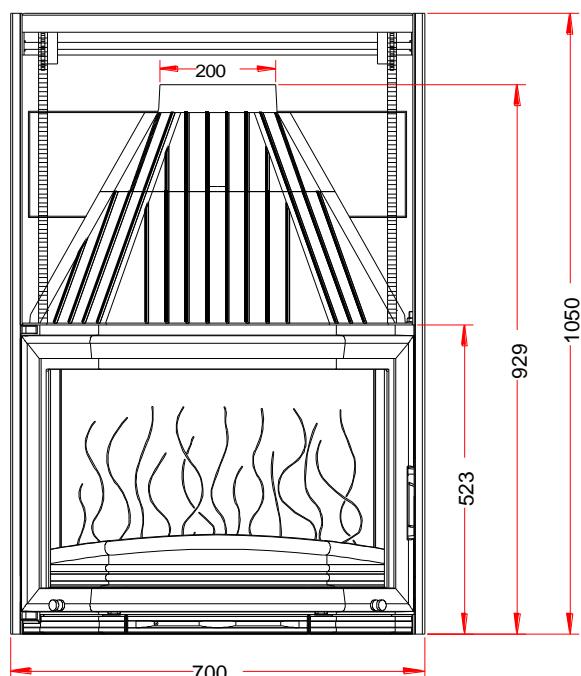 INVICTA FOYER 700 DOUBLE OUVERTURE PRISMATIQUE RELEVABLE - TOUTES LES REGLEMENTATIONS LOCALES ET NATIONALES, AINSI QUE LES NORMES EUROPEENNES, DOIVENT ETRE RESPECTEES LORS DE L'INSTALLATION ET L'UTILISATION DE L'APPAREIL - 2