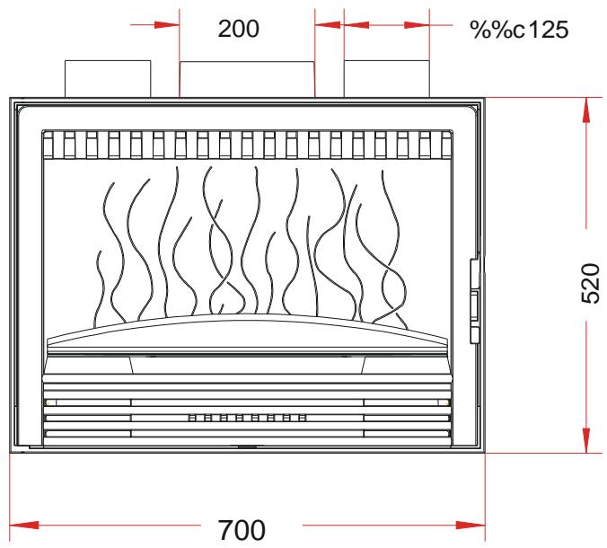 INVICTA INSERT 700 C 520 - Caractéristiques suivant EN 13229 : - 2