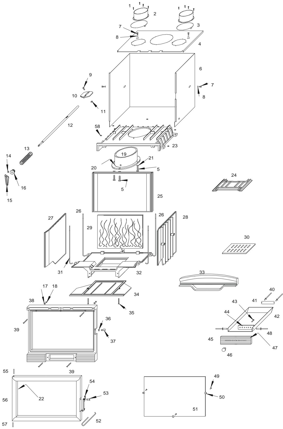 INVICTA INSERT 700 GV - INSTRUCTIONS POUR L'ENCASTREMENT DE L'APPAREIL. - 5