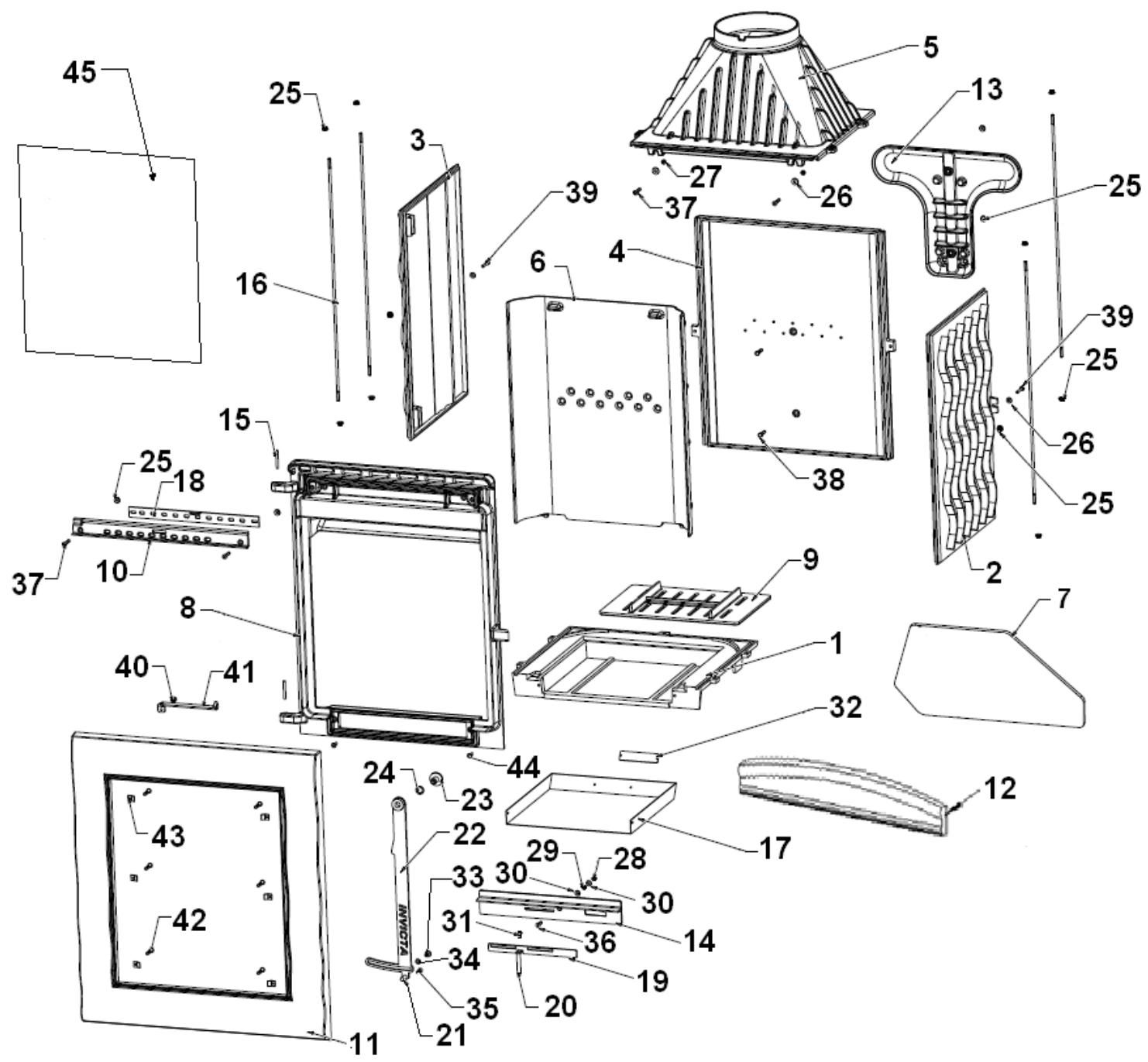 INVICTA ONDE VERTICAL - INSTRUCTIONS POUR L'ENCASTREMENT DE L'APPAREIL. - 5