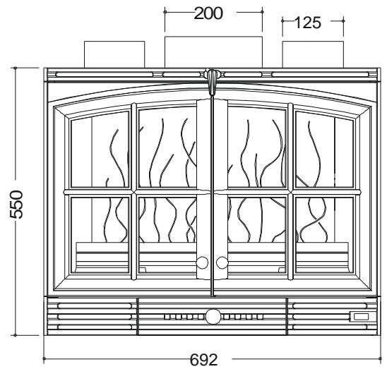 INVICTA INSERT 700 2 PORTES - Caractéristiques suivant EN 13229 : - 2