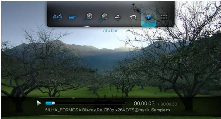 WESTERN DIGITAL WD TV LIVE HD MEDIA PLAYER - Afficher le volet d'information vidéo - 1