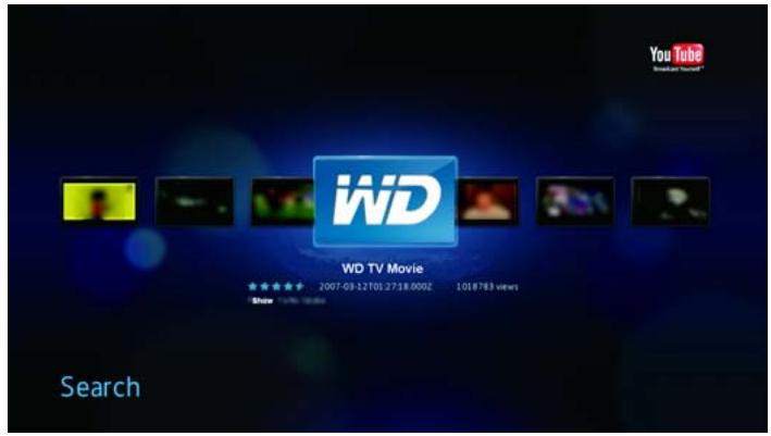 WESTERN DIGITAL WD TV LIVE HD MEDIA PLAYER - Recherche de vidés - 3