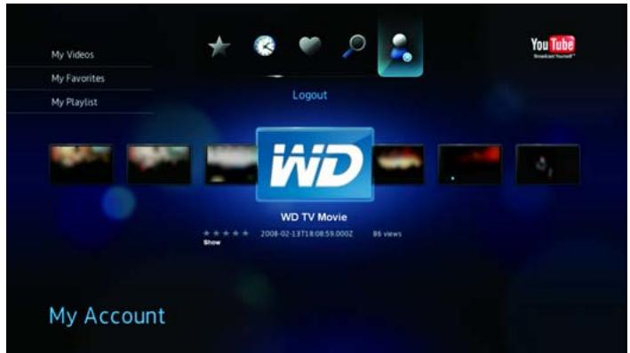 WESTERN DIGITAL WD TV LIVE HD MEDIA PLAYER - Déconnexion de youtube - 1