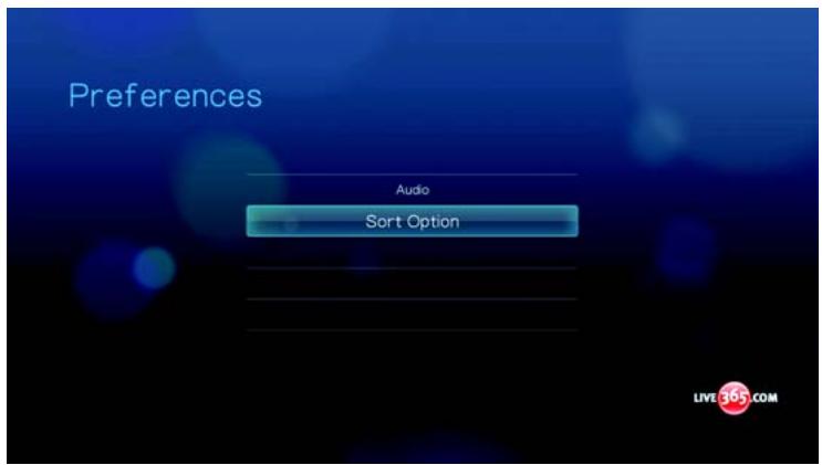 WESTERN DIGITAL WD TV LIVE HD MEDIA PLAYER - Préférences LIVE365 - 5