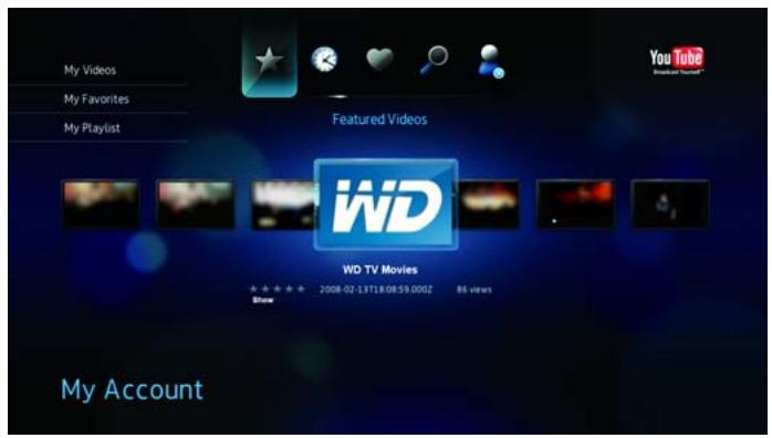 WESTERN DIGITAL WD TV LIVE HD MEDIA PLAYER - Mon compte - 2