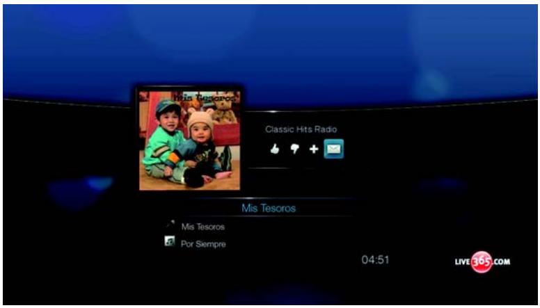 WESTERN DIGITAL WD TV LIVE HD MEDIA PLAYER - Obtention d'informations sur le morceau - 1