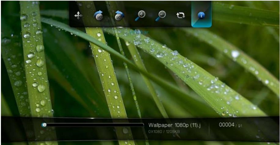 WESTERN DIGITAL WD TV LIVE HD MEDIA PLAYER - Afficher le volet d'information diaporama - 2